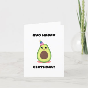 Avocado Happy Birthday Kaart
