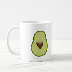 Avocado Hart Gezonde Fruit Aangepast Koffiemok