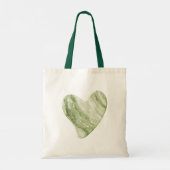 Avocado Hart Lepel Echte Liefde Tote Bag (Achterkant)