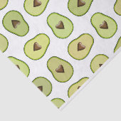 Avocado Heart Fruit Fiesta Baby shower Party Tissuepapier (Detail)