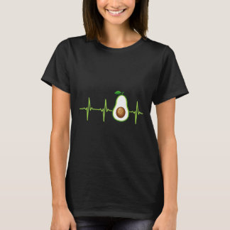 Avocado Heartbeat Avocado Shirt Gift Vegan Mannen 