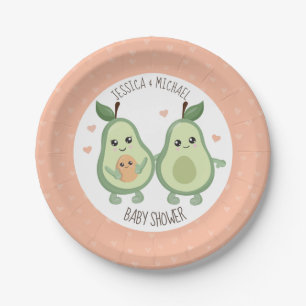 Avocado Heilige Guacamole Baby shower Papieren Bordje