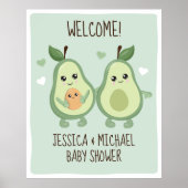 Avocado Heilige Guacamole Baby shower Poster (Voorkant)