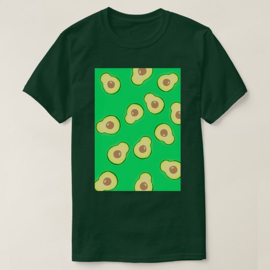 Avocado-herfsten T-shirt (Design voorkant)