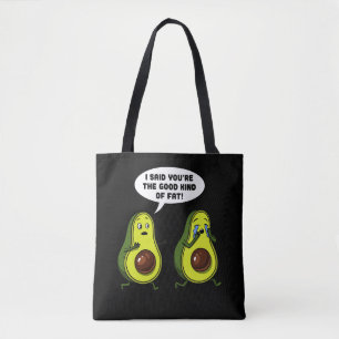 Avocado het goede soort vet grappenmaker Vegan Jok Draagtas
