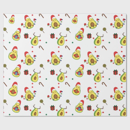Avocado Holiday Wrapping Paper Cadeaupapier (Vlak)