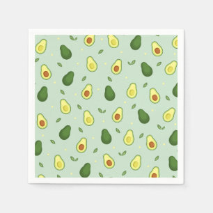Avocado Holy Guacamole Groen Baby shower Verjaarda Servet