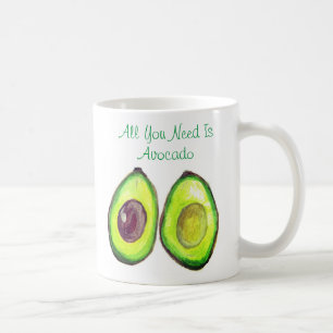 Avocado Humor Text Vegan Friendly Heally Fruit Koffiemok
