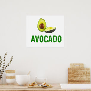 Avocado, ik hou van avocado poster
