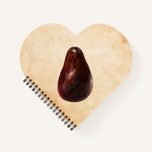  Avocado-illustratie Notitieboek (Voorkant)
