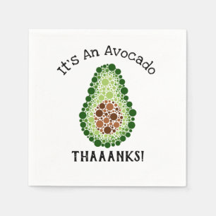 Avocado in Stippen Servet