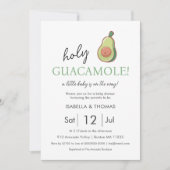 Avocado | Invitation du Baby shower Saint-Guacamol (Devant)