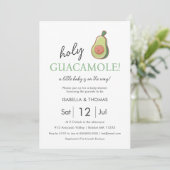 Avocado | Invitation du Baby shower Saint-Guacamol (Debout devant)