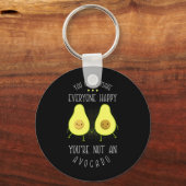 Avocado kan iedereen tevreden maken sleutelhanger (Voorkant)