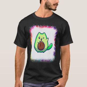 Avocado Kat Vegan Isme Liefde R Papa Mama Tie Dye T-shirt