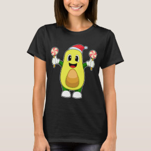Avocado Kerst Lollypop T-shirt
