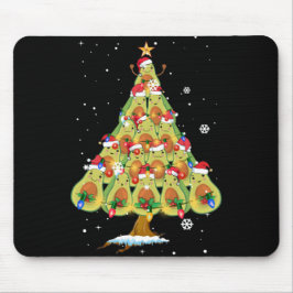 Avocado kerstboom Santa ELF Avocado Lover Muismat