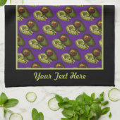 Avocado Kitchen Towel - Optionele personalisatie Theedoek (Gevouwen)