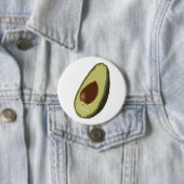 Avocado-knoppenbadge Ronde Button 7,6 Cm (In situ)