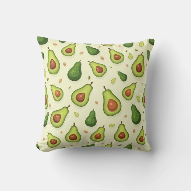 Avocado kussen (Voorkant)