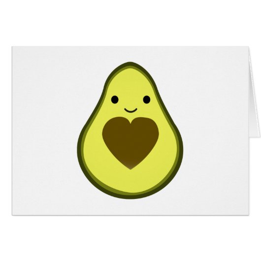 Avocado Love Cute Avocado avec coeur (Devant Horizontal)