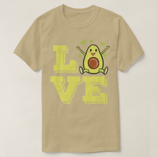 Avocado Love Guacamole Lover T-shirt (Design voorkant)