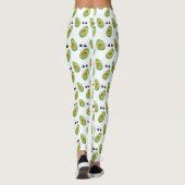 Avocado Love Pattern Leggings (Achterkant)