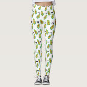 Avocado Love Pattern Leggings (Voorkant)