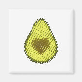 Avocado Love Scribble Magneet (Voorkant)