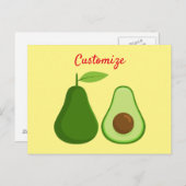 Avocado Lover Design Thunder_Cove Briefkaart (Voorkant / Achterkant)