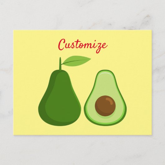 Avocado Lover Design Thunder_Cove Briefkaart (Voorkant)