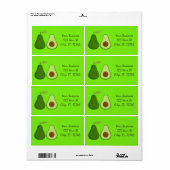 Avocado Lover Design Thunder_Cove Etiket (Full Sheet)