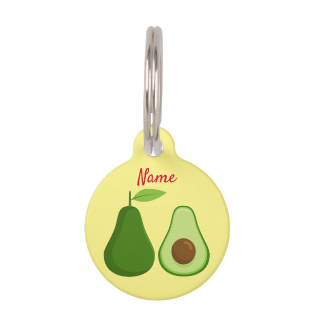 Avocado Lover Design Thunder_Cove Huisdierpenning (Voorkant)