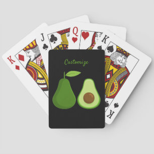 Avocado Lover Design Thunder_Cove Pokerkaarten