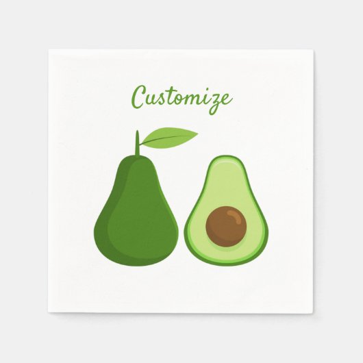 Avocado Lover Design Thunder_Cove Servet (Voorkant)