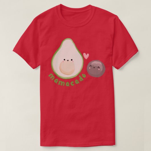 Avocado mama en ba1 t-shirt (Design voorkant)