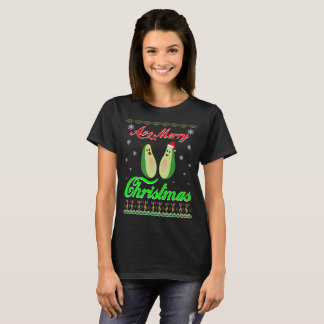Avocado Merry Kerstmis T-shirt