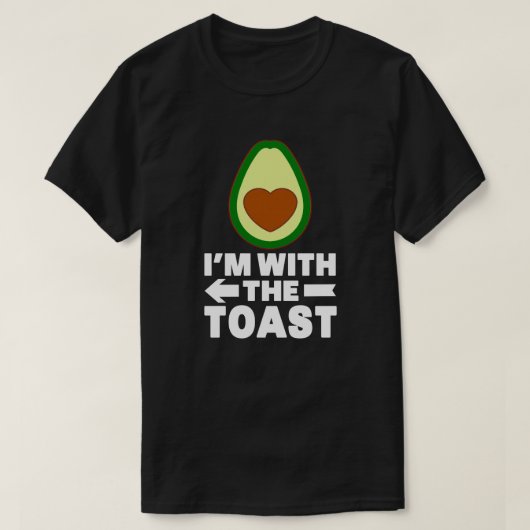 Avocado met toast overeenkomend met halloween kost t-shirt (Design voorkant)