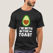 Avocado met toast overeenkomend met halloween kost t-shirt (Voorkant)