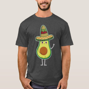 Avocado Mexican met sombrero Mexicano Cute Gift T-shirt
