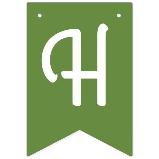 Avocado mignonne joyeux bannière de Bunting Annive (Deuxième drapeau)