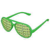 Avocado minnaar-partij schoppen. Grappig groene zo Aviator Zonnebril (Gekanteld)