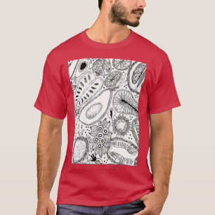 Avocado Mono Color Fruits T-shirt
