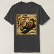Avocado Ninja "Te Ripe" — Grappige Retro Strip
