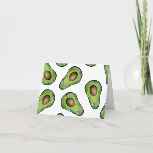 Avocado Note Card Kaart (Voorkant)