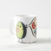 avocado-nummers koffiemok (Voorkant links)