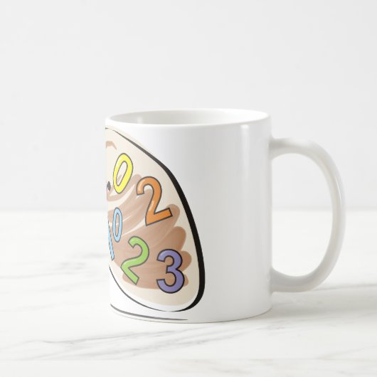 avocado-nummers koffiemok (Rechts)