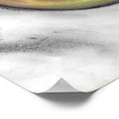 Avocado - oliepastel stilleven canvas- poster (Hoek)