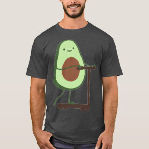 Avocado op scooter t-shirt