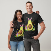 Avocado paaspaaspap Hunt Bunny Avocado Pasen T-shirt (Unisex)